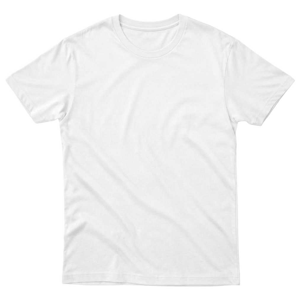 White Basic T-Shirt, front view